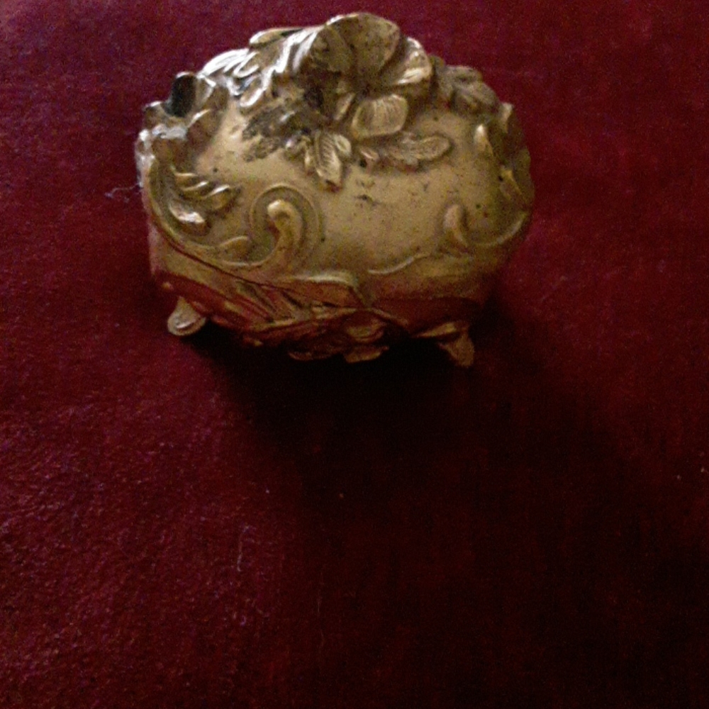 Rare! Antique Victorian Ring Jewelry Casket